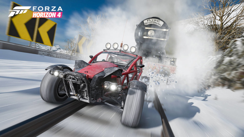 Illustration for article titled Forza Horizon 4Â Turns Your World Into an Off-Road, Airborne Car Party